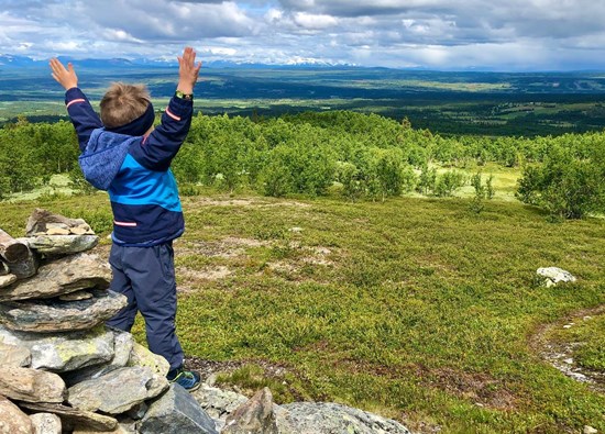 Nystølfjellet nær Golsfjellet, camping og overnatting